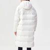 Fila Fusion Solid Color Warm Mid-Length Hooded Down Jacket Women Outerwear White T11W141903F-WT