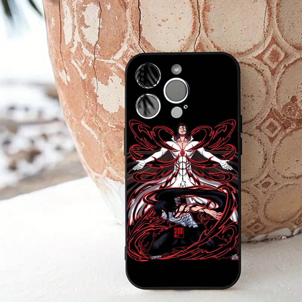 1pc Anime A-Aizen SousukeS B-BLEACH Phone Case Silicone Soft For IPhone 16 15 14 13 12 11 X XR Plus Pro Max Plus