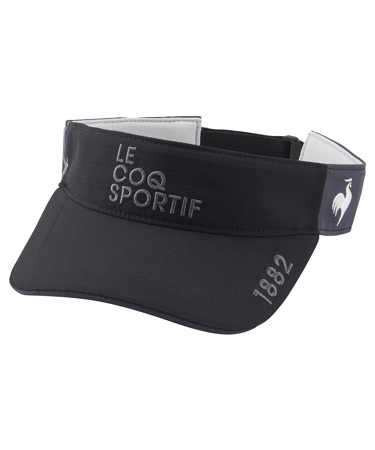

Coq Sportif Sun Visor Lightweight Water Repellent Antibacterial Odor Resistant Sun Shade Golf LG5SCP53M BK00 [Le Golf] Men s (Black)