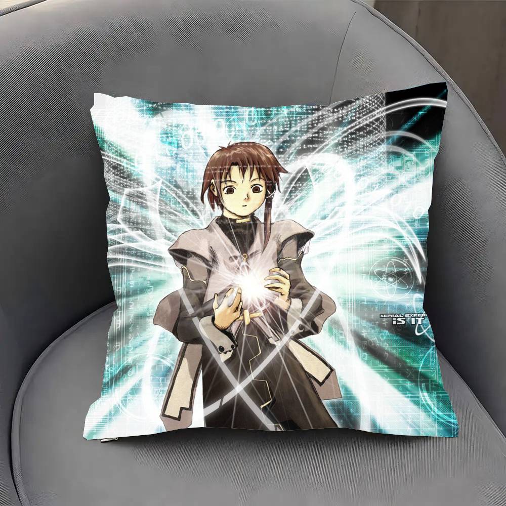 Serial Experiments Lain Anime Pillow Case Sofa Cushion Cover Room Home Decoration