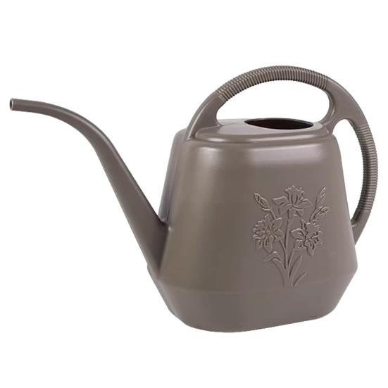 4L Plastic Watering Can Can with Ergonomic Long Spout Watering Handle Houseplant Watering кофейный