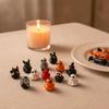 10 Pièces Citrouille de Halloween Canard Micro Paysage Ornement en Résine Canard Diable Carnaval d'Halloween Fête Cadeau Décoration de Bureau à Domicile