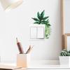 Fun-kg54 Tropical Green Plant Leaf Switch Affixed To The Living Room Porch Home Beautification Wall Sticker