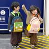 Stylish Korean Inspired Large Capacity Unisex Kids Backpack With Trendy Color Block Design