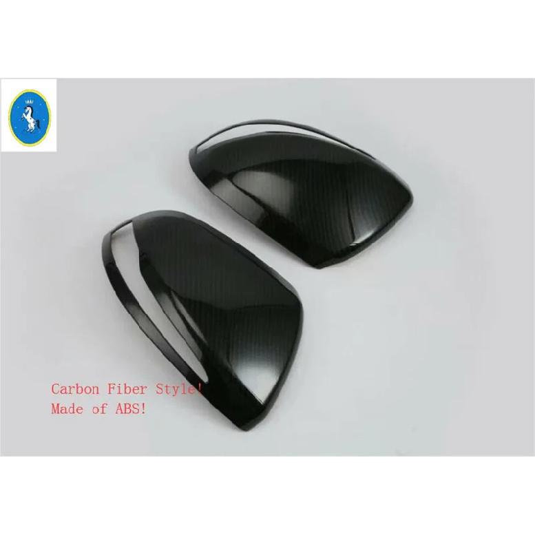 Side Door Rearview Mirror Chrome / Carbon Fiber Exterior Accessories Cover Trim For Mercedes-Benz V Class V260 W447 2014 -