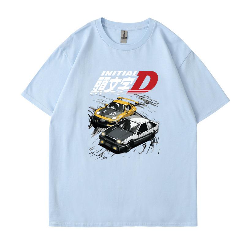 Initial D T Shirt Japanese Anime Graphic Funny Harajuku Manga T Shirt Fashion Casual Short Sleeve Plus Size T Shirt Men