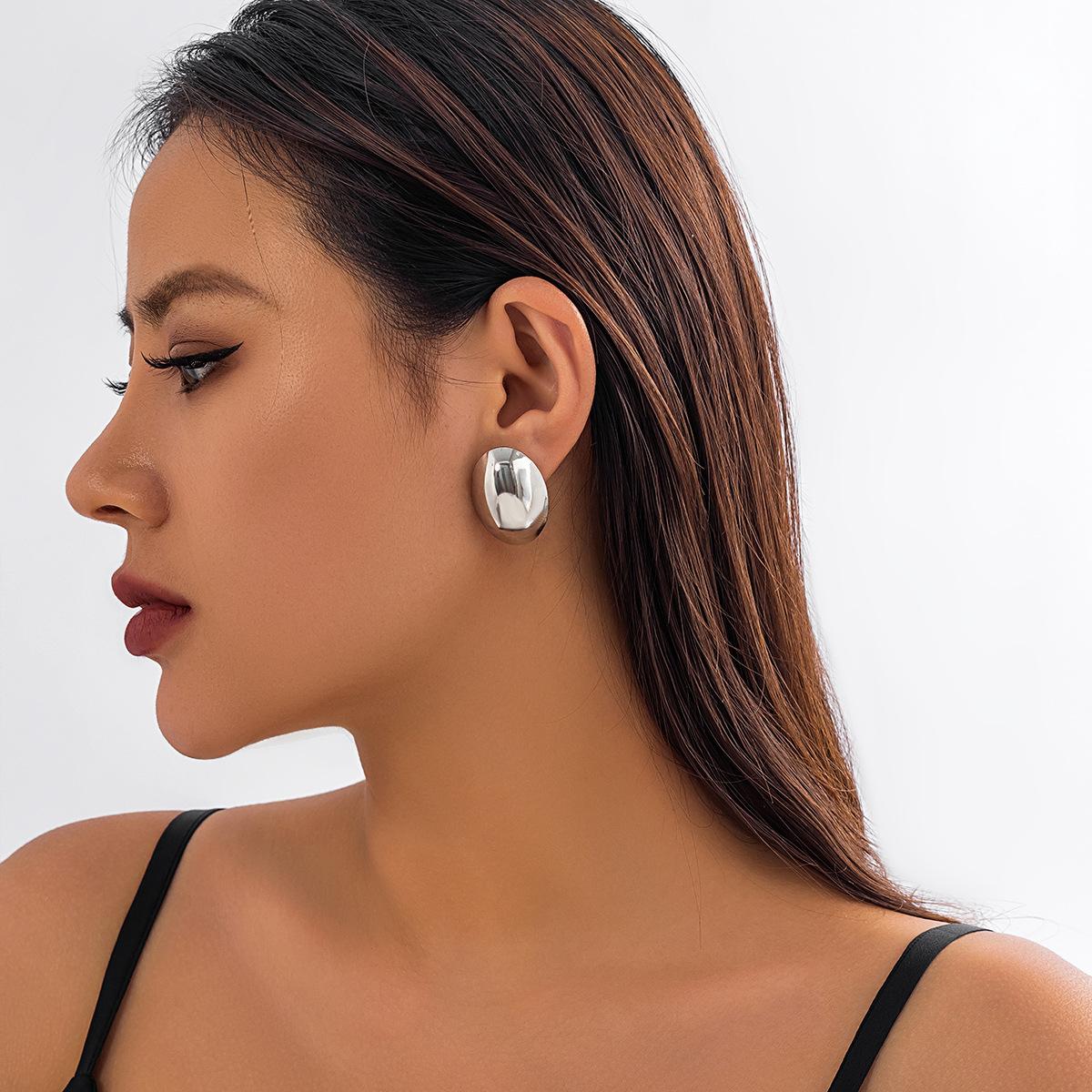 Сладкие и стильные серьги-гвоздики с крупными цветами из искусственного жемчуга, модные металлические блестящие серьги