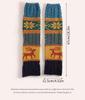 Reindeer Snowflake Knit Leg Warmers: Cozy Wool Knee Pads & Scrunch Socks for Autumn/Winter