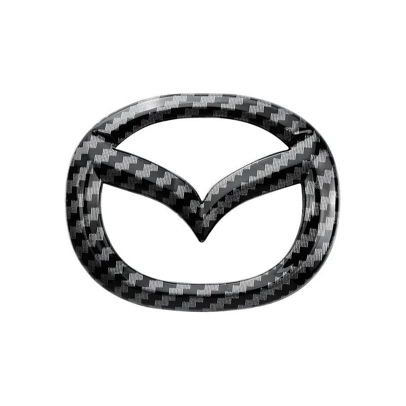 2025 Hot Car Steering Wheel Sticker Emblem Decal Badge Decoration Accessories For Mazda 3 Axela 6 Atenza CX-5 2 Demio CX-3 CX-30