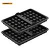 1/2 Piece Silicone Waffle Mold, Kitchen Waffle Maker Square Waffle Mold for Cake Chocolate Craft Candy Soap Pastry Accessories
