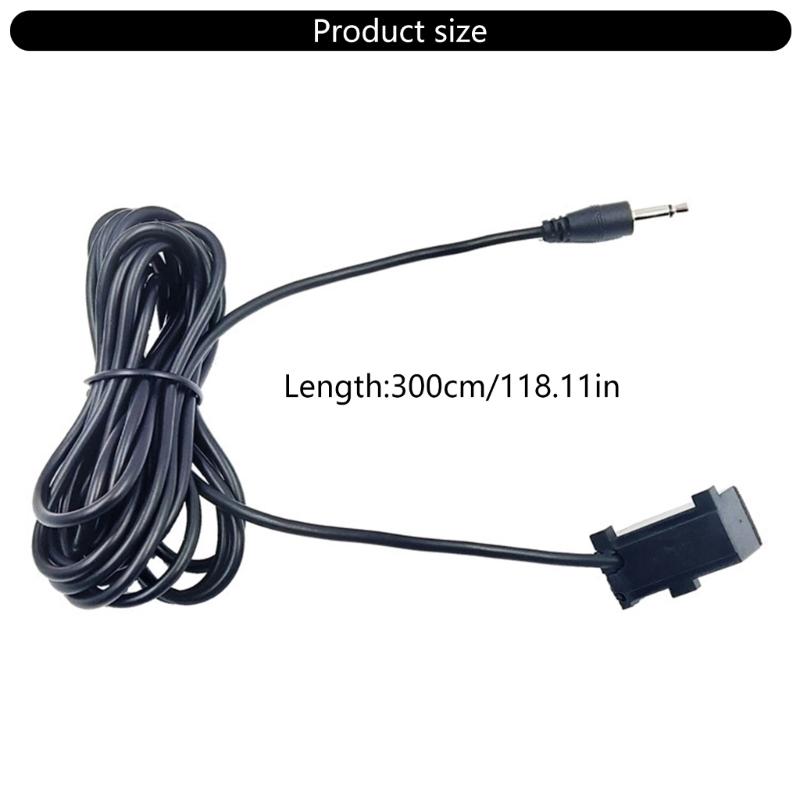 For Handfree Call Voice Communication High Sensitivity Vehicle Navigation Radio Stereo Microphone 300cm Cable 3.5mm Port