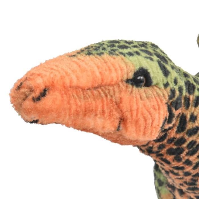 VidaXL Jouet en peluche Dinosaure Stegosaurus Vert et orange XXL 91346