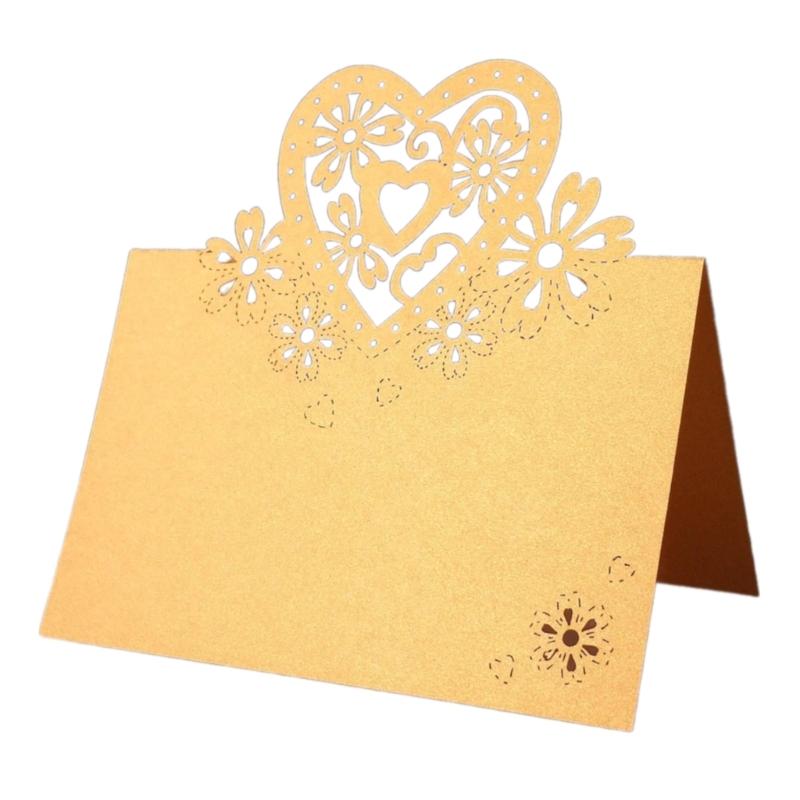 50Pcs Heart Shape Table Number Cards Wedding Table Number Card For Table Setting Wine Glass Christmas Wedding Decoration