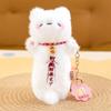 Cuddly Stuffed Plush Cat Keychain Soft Plush Cat Plush Doll Keyring  Girls Gifts