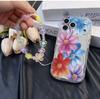 Flower lanyard suitable for iphone17pro mobile phone case Apple 15 foreign trade 14 bracelet 13promax new 16x