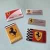 Aluminum Car Sticker For Ferrari Logo Teams SJ Scuderia Decal Cover Badge Auto Stickers Supplies Replacement Car Styling Decal