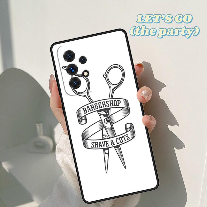 Barber Scissors Hairstylist Salon Case For Samsung Galaxy A42 A31 A40 A51 A71 A32 A80 A91 A52 A72 A73 A20e A50 A70 A11 A12 Cover