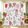 Soft Flannel Blanket Lightweight Cozy Heart Floral Pattern, Warm & Comfy for Home, Better Sleep, Ideal Valentine's Gift