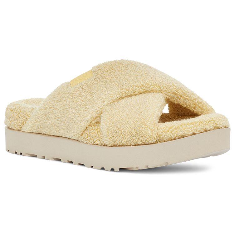 UGG Suede Plaid Cross Fashion Sandals Women sandals Banana-Pudding 1126385-BPDD