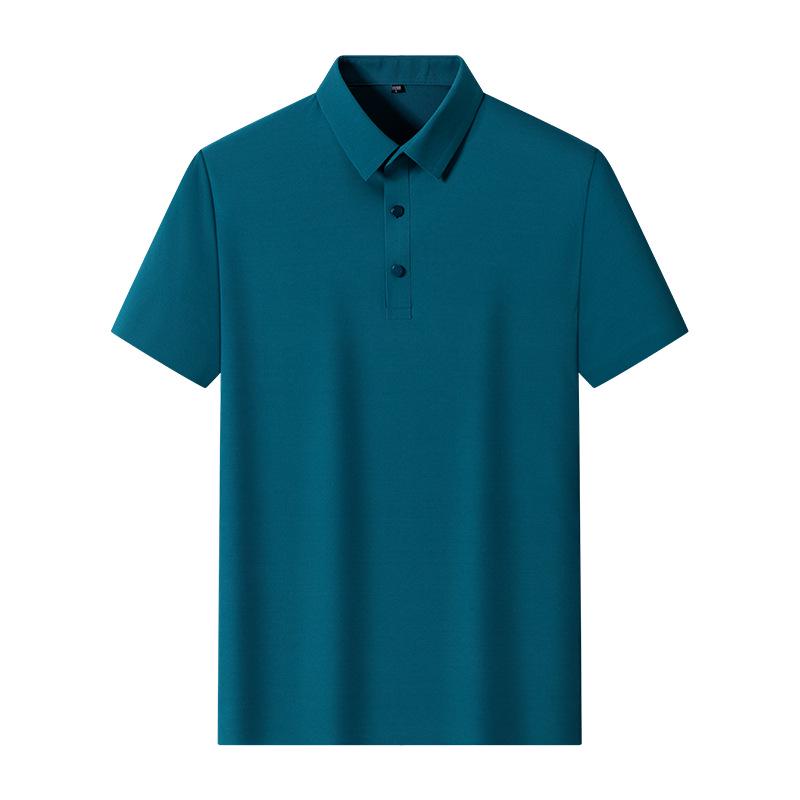 Cămașă Polo Bărbați Dongyu din Mătase de Gheață Fără Cusături - Tricou Casual de Vară cu Guler