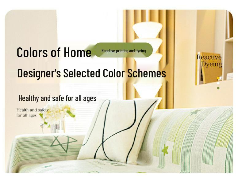 Premium Versatile Sofa Cover: Full-Size Luxury Fabric Protector, Cat Scratch-Resistant, All-Season Use.