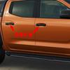 RUIQ Mitsubishi Triton Exterior Outer Door Handle Full Coverage Designed Exclusively for the New Mitsubishi Triton Carbon Fiber Covers, Type, (Black