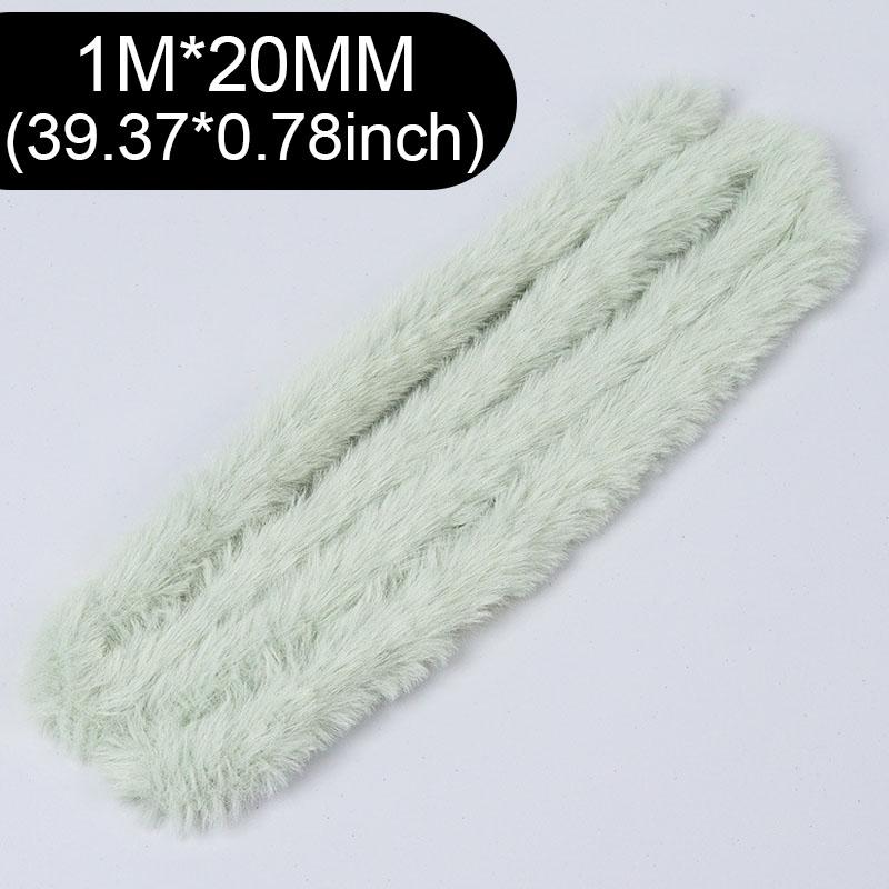 1m 20mm Plush Stuffed Rabbit Plush Iron Wire Strip Stick Furry Hand Craft Diy Miniature Animals Pets Fluffy Toys Twisting Sticks