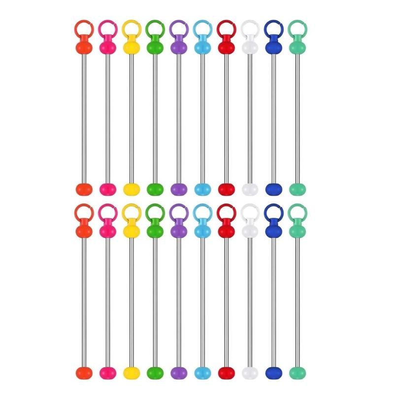 

Colorful Beaded Keychain Set Metal Keyring Jewellery Making Personalize Your Style Craft Bead Keychains Christmas Gift 1