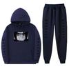 Unisex Naruto Uchiha Itachi Hooded Sweatshirt Set Warm Fleece Lined Casual Long Sleeve Tracksuit Teens