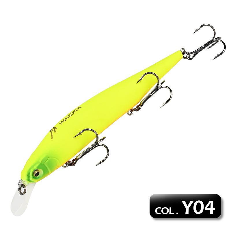 MEREDITH ITO Suspending Minnow 115mm 14.9g 1.8-2m Depth Treble Hooks Pike Bass ITO