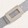 Luxury Style PU Leather Rhinestone Belt Wide Sparkling Glitter Women Waistband Versatile Glitter Waist Strap Women Fashion