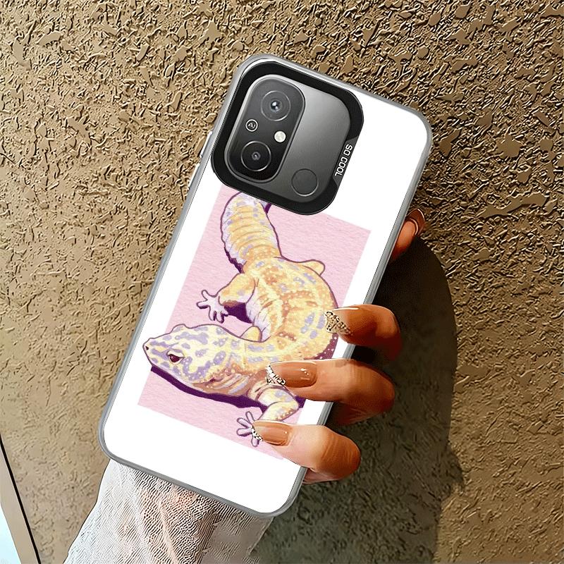 Lizards Geckos Cute Pet Shockproof Phone Case for Xiaomi Poco X7 X6 X5 X3 Pro F7 Ultra M8 Redmi 15C 15 14C 13C 12C 10C 13 12 10