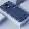 Wallet Card Holder Slot Back Soft Silicone Case For Xiaomi 14T 11T 13T 15T Poco C75 X7 F7 M8 Redmi A3 9C 13C 14C Note 9 10 11 12 13 14 15 Pro Cover