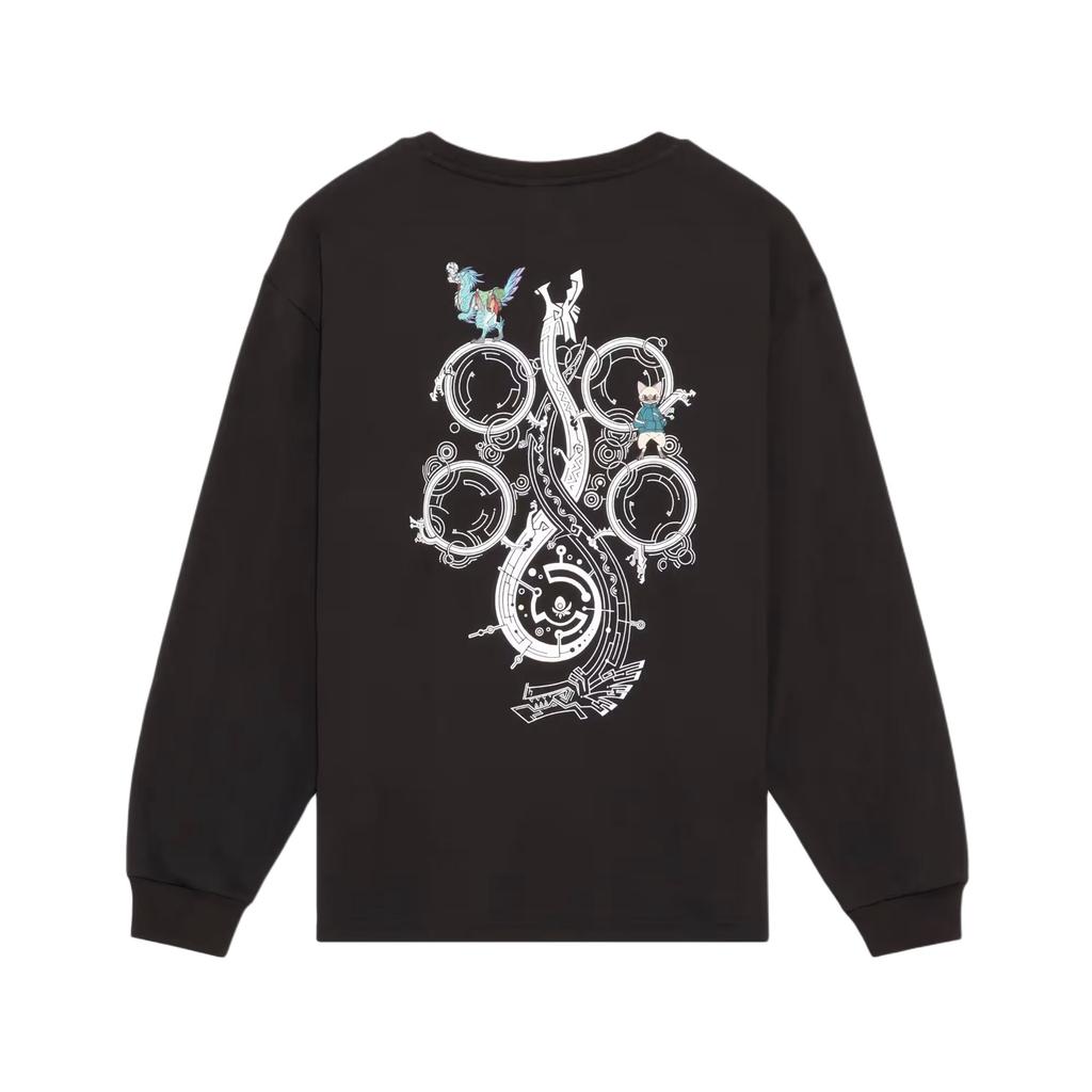 Puma X Monster Hunter Wilds Collaboration Drycell Loose Fit Sports Crew Neck Quick Dry Long Sleeve T-Shirt Unisex Tops 636485-01