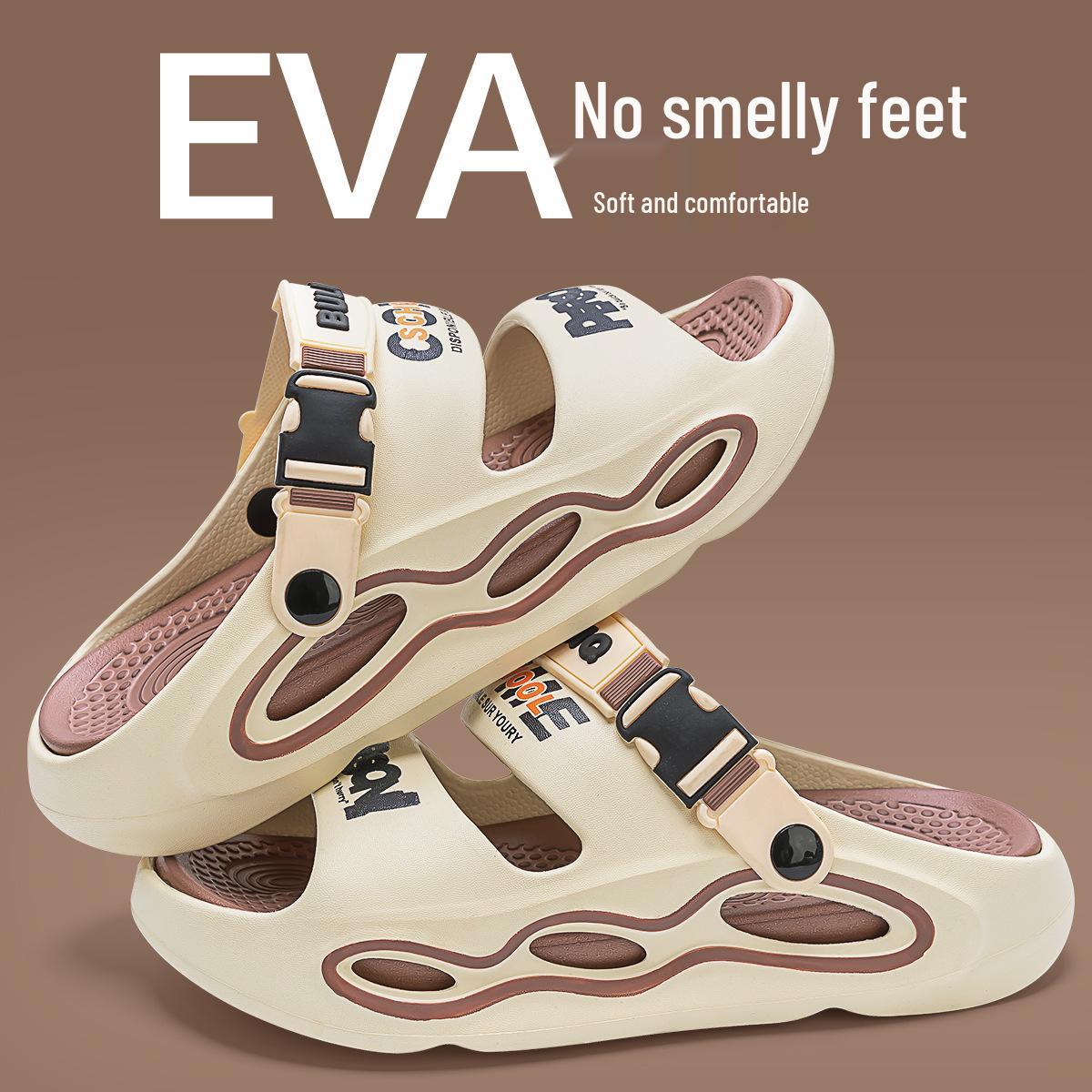 

Men s 2025 Non-Slip Thick-Soled EVA Outdoor Beach Sandals 44-45 (Suitable for 43-44)