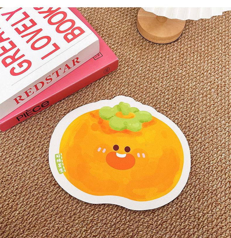 Cute Creative Red Guava Non-slip Cartoon Mouse Pad for Fun Office or Gaming Use