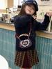 Mini Borsa a Spalla in Denim con Fiocco di Pizzo Coreano per Donne e Bambini - Collezione Autunno/Inverno 2025