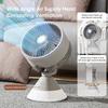 Air Conditioner Fan Portable Desktop Camp Fans Mini mobile Silent Cooling Appliances Rechargeable Household Fan With Night Light