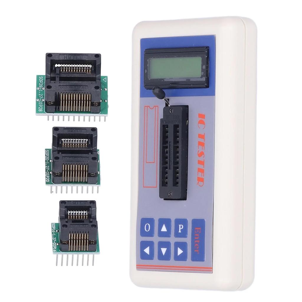 IC Transistor Capacitor Tester  Integrated Circuit Tester Diode Checker Detector with 5V 3.3V AUTO Mode