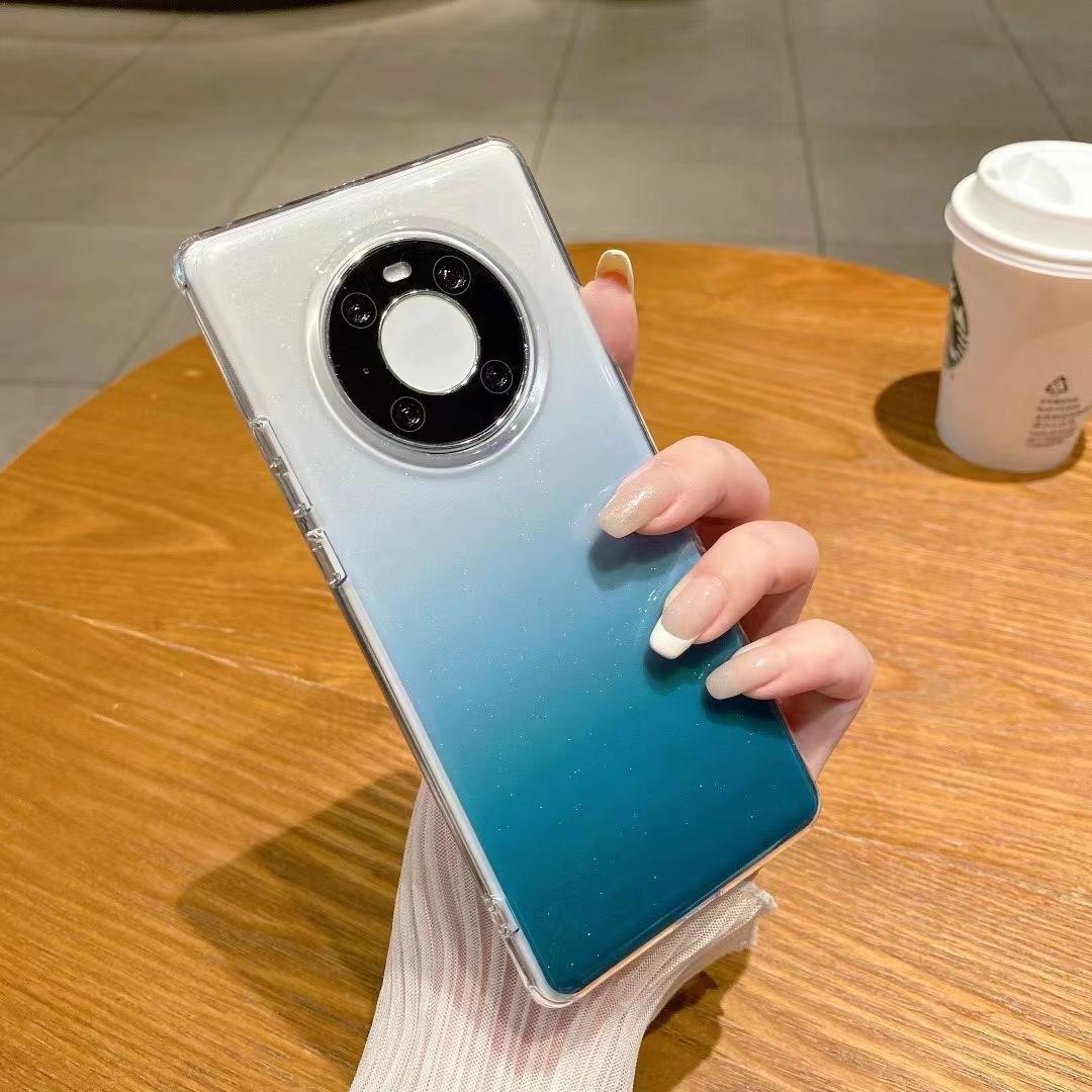 

Single-color Gradient Glitter Is Suitable for The Phone Case of Huawei Mate70PRO and The Transparent Acrylic Case of Mate50 MATE40