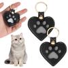 PU-läder Katt Hund Hårpåse Mini Husdjurshår Förvaringspåse Husdjurshår Minnesnyckelring Minnesgåva