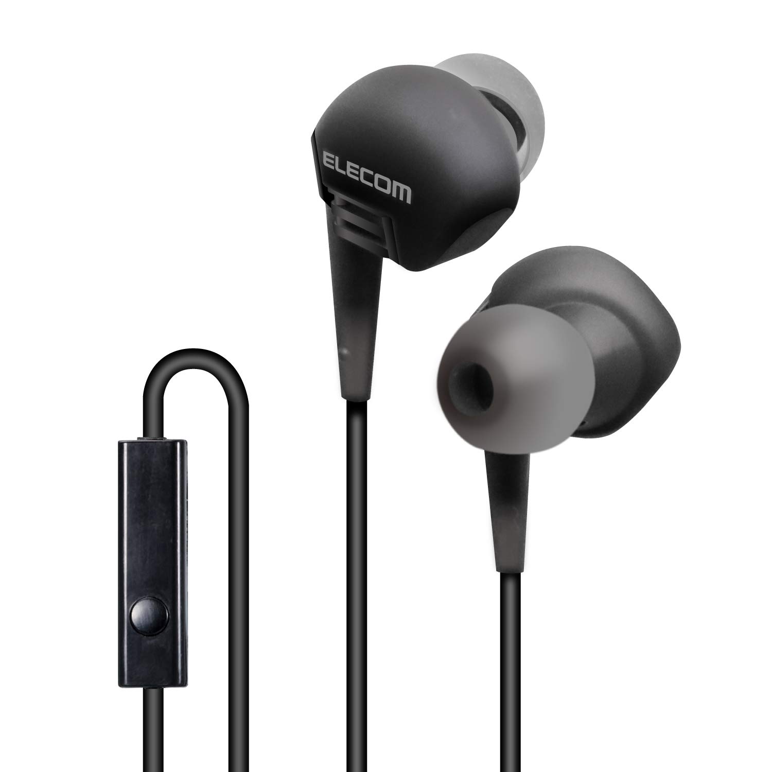 

ELECOM stereo headphones earplug type black (with microphone) 3.5