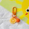 Cute Fruit Strawberry Grape Orange Pendant Keychain For Women Girls  Candy Color Fruit Keyring Bag Decoration Accessories