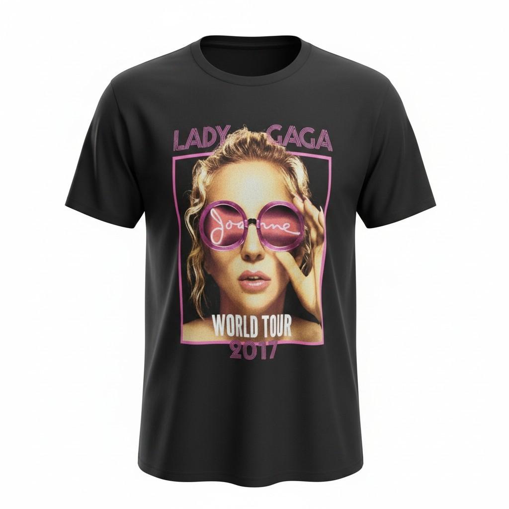 Lady Gaga joanne Tour 2017 Tshirt Size L See Photos A1733 XXXXL