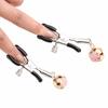 1 par brystklemme for voksne leketøysklemme Levetid Komfortabel lang skrue metall brystvorteklemme med klokkepar