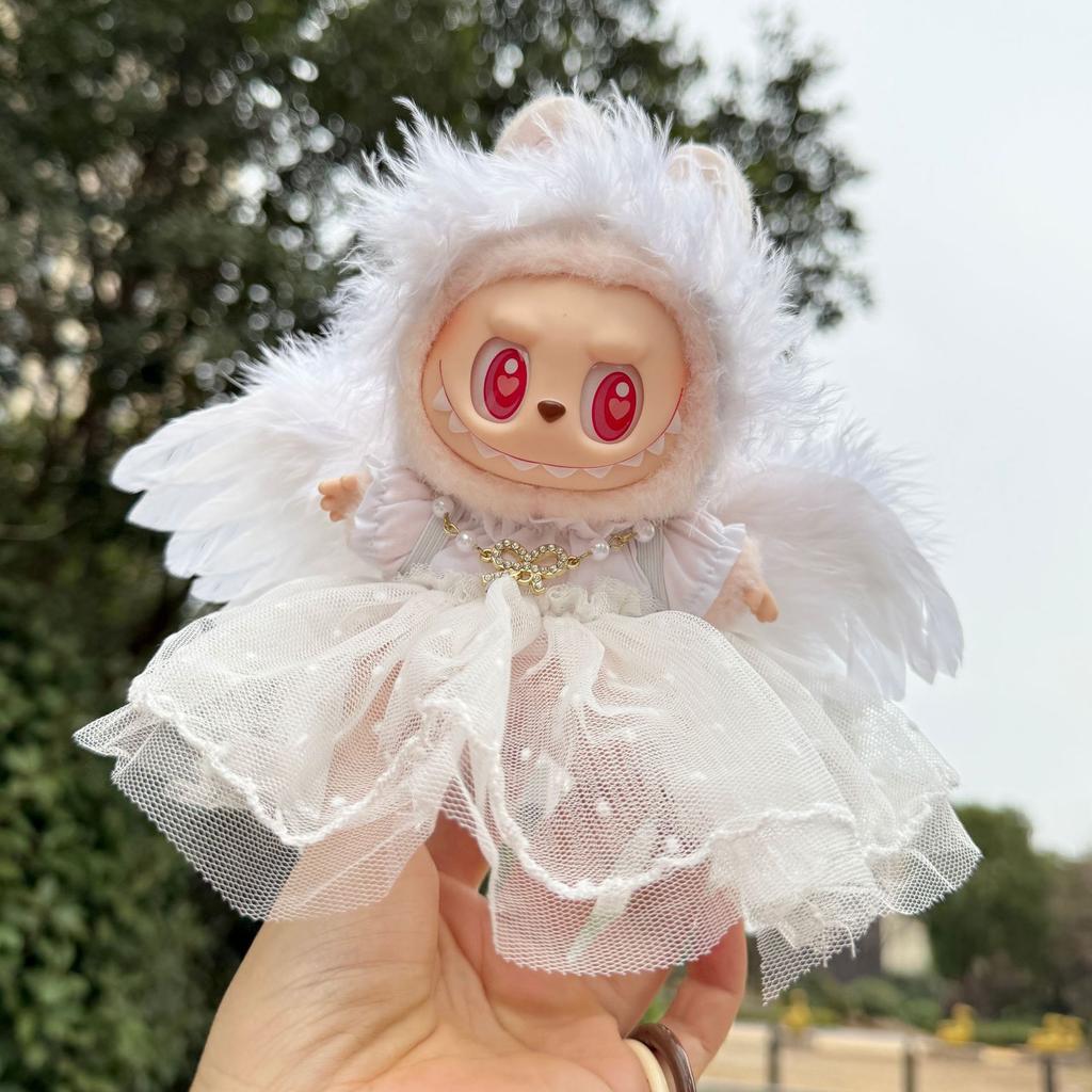 Clothes only - 1st and 2nd generation Lafufu clothes pendant party doll clothes angel feather wings