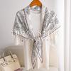 Fashion Silk Scarf Fashion Temperament Light Luxury Silk Twill Triangle Scarf Travel Gift Photo Mulberry Silk Silk Scarf