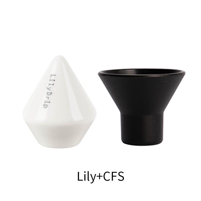 LilyDrip V60 Filtertasse mit Keramikkügelchen für verbesserte Kaffeeextraktion