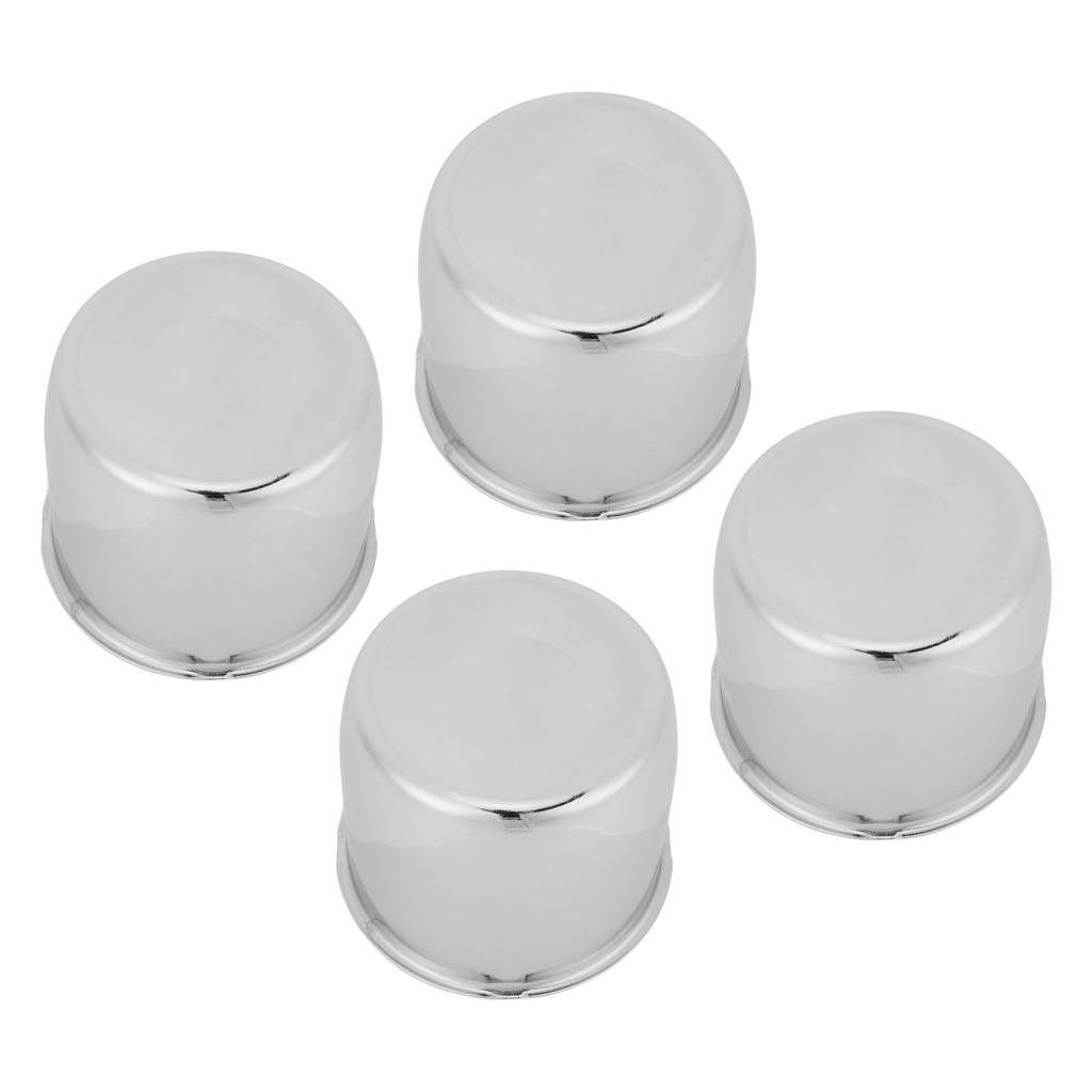 4 Stück 4,25 Zoll Radnabenkappen Kohlenstoffstahl Durchsteck-Radnabenkappenabdeckung für LKW Anhänger Wohnmobil SUV Räder Felgen