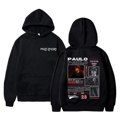 Rare Rapper Paulo Londra Homerun Double Sided Graphic Hoodie Male Vinatge Casual Sweatshirt Men Women Hip Hop Fashion Hoodies